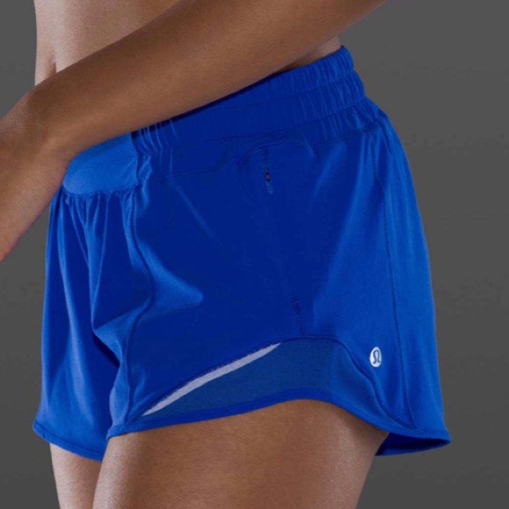 RARE Cerulean Blue Hotty Hot Low-Rise Lined Shorts 2.5”